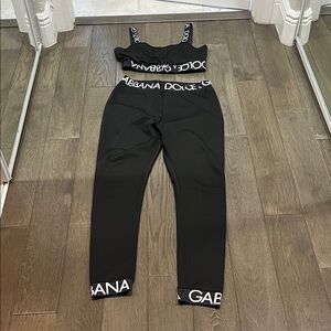 Dolce & Gabbana Black Logo Strap two piece